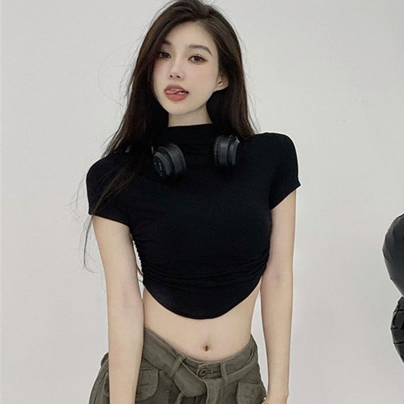 

Women s Summer Cropped Slim-Fit T-shirt: Sweet & Spicy Vibe M (40-47.5 kg)