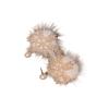 Comfortabe Gold Christmas Snowflake Plush Earrings Easy to Wear Suitable for All Day Use Metal Texture for Festival Joy