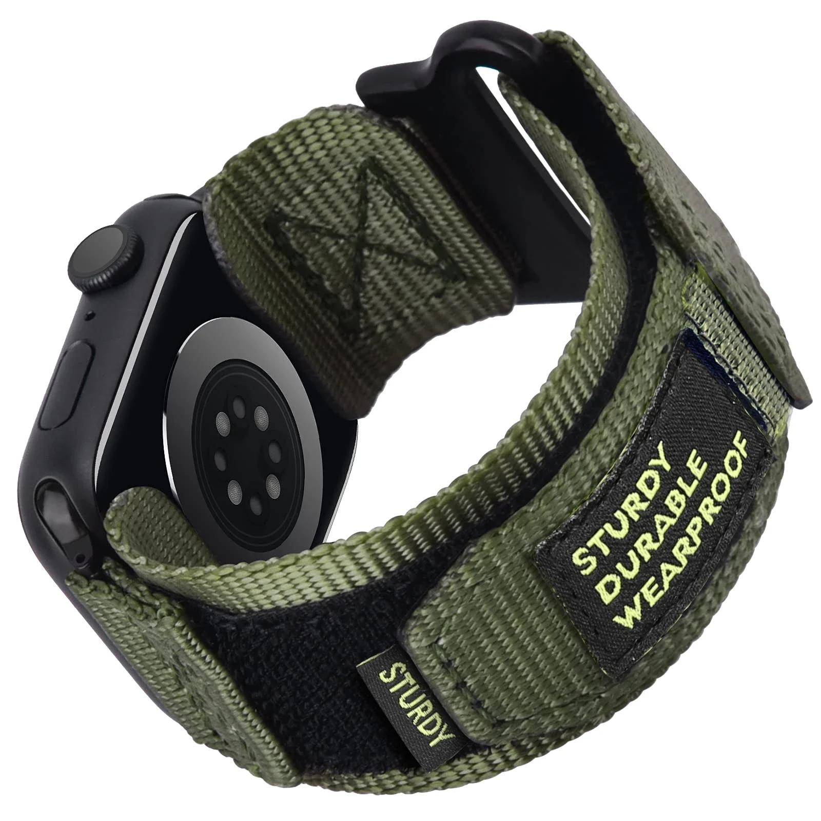 

Совместим с Apple Watch Series 9/8/7 6/5/4/SE Ultra 2/3, нейлоновый плетеный ремешок. Подходит для размеров 49 мм, 42 мм, 44 мм, 45 мм, 38 мм, 40 мм, 41 мм. 42mm 44mm 45mm 49mm