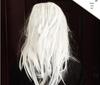 Scary White-Haired Witch Mask - Halloween Ghost Face Full Headgear