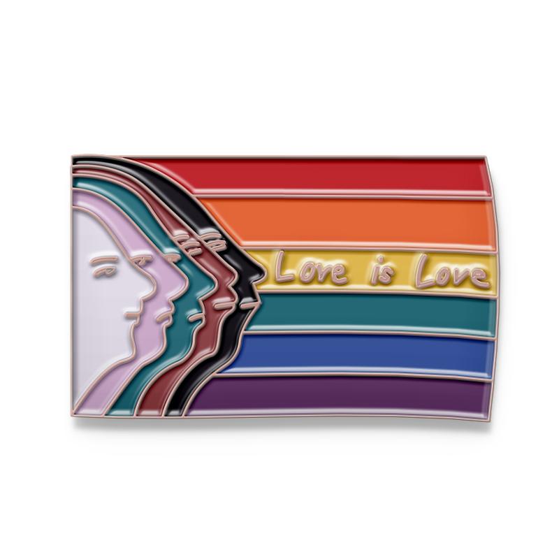 LGBT Pride Enamel Pins Custom Rainbow Book Cats Feather Tooth Heart Shape Brooches Lapel Badges Jewelry Gift for Partner  Lover
