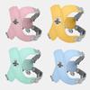 X Dog Harness and Leash Set Breathable Pet Chest Strap Reflective French Bulldog Vest Harness for Small Medium Dogs Puppy Collar