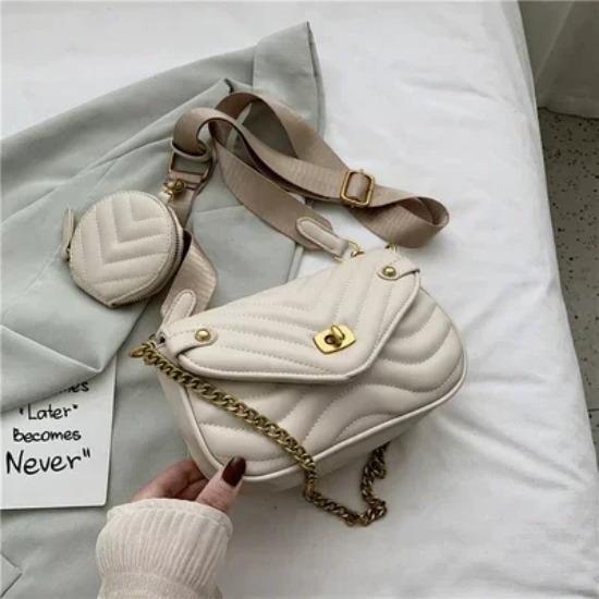 Women's Crossbody Bag New Bag and Travel Bag Women's Plutonium Leather Shoulder Bag Ladies Luxury Designer Chain Bag