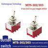 MTS-303 Rot 3-Positionen 9-Pin Mini-Kippschalter 6mm