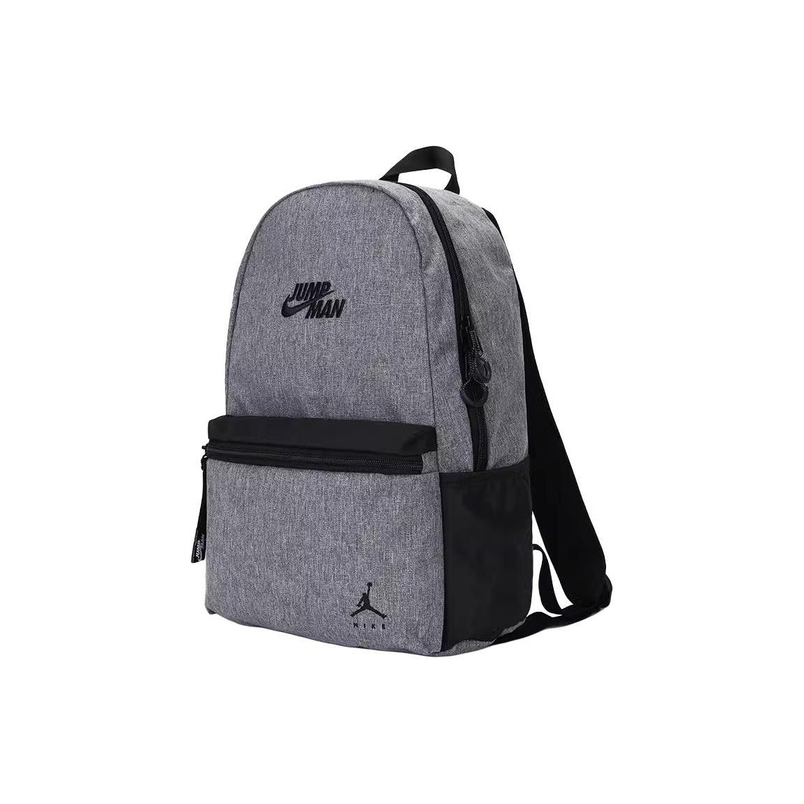 Jordan Jumpman Logo Polyester Backpack Unisex Backpacks Gray JD2213011GS-002 Gray