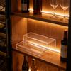 Contemporary Two Level Storage Shelf For Liquor Perfumes Vials And Decorative Pieces