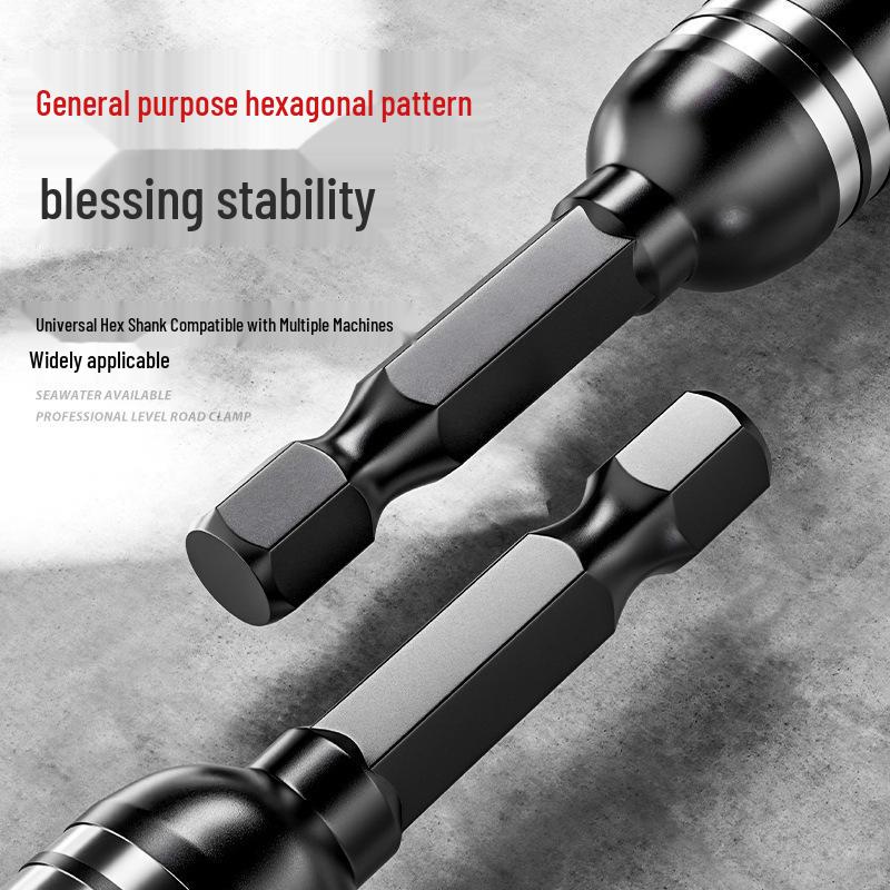 8mm Magnetic Hex Socket for Drill and Air Screwdriver - Self-Tapping Nail & Screw Wrench