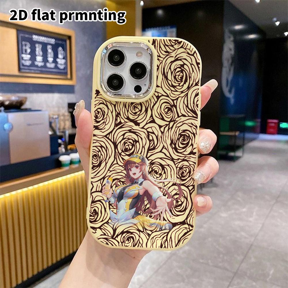 Phone Case: 2D Flat Design Suitable for iPhone 18 17 16 15 14 13 Pro Protective Case, Couple Style, Energetic Sweet Girl, Christmas and Halloween Gift