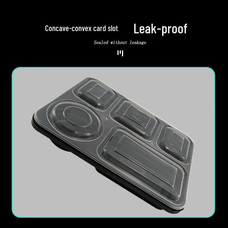 Jianmei Box King 5-Compartment Disposable Meal Prep Containers