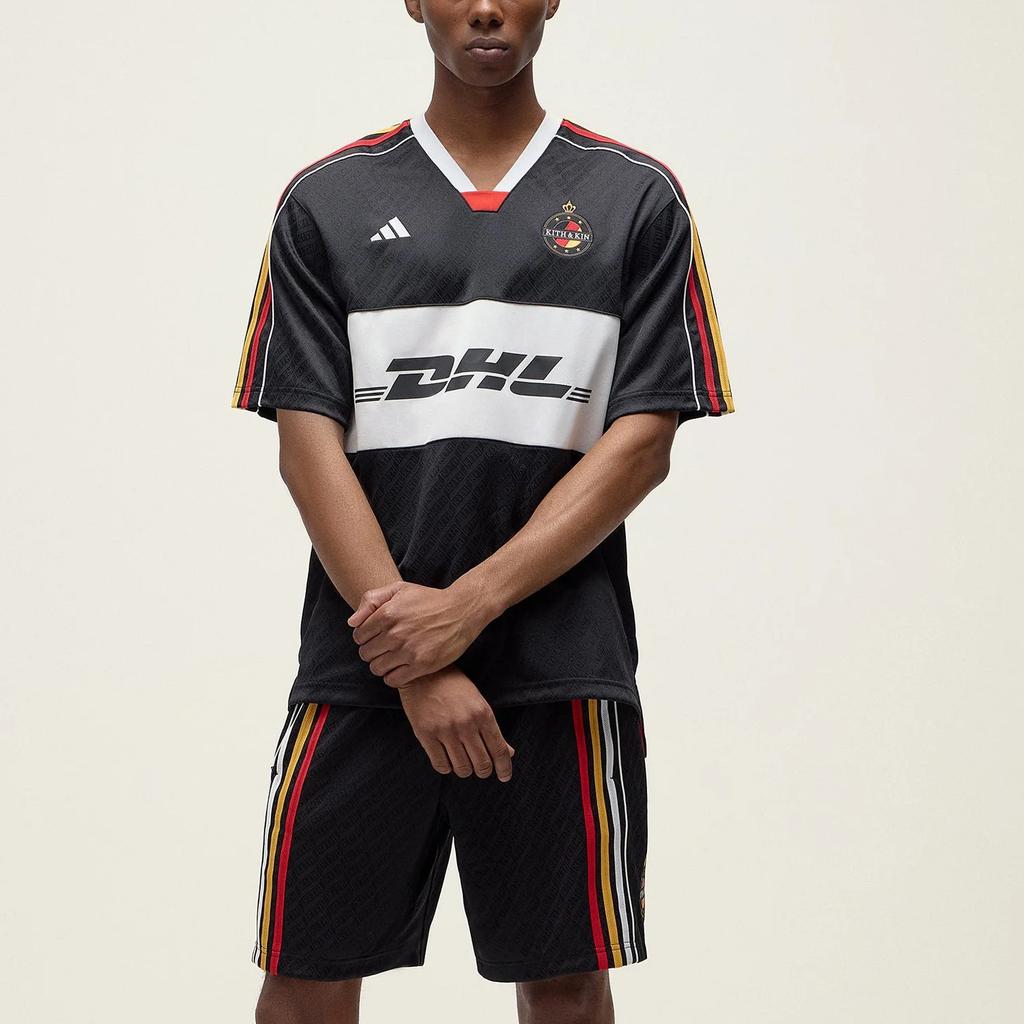 Kith For Adidas Football Dhl Express Jersey  Black Men Tops JN3587