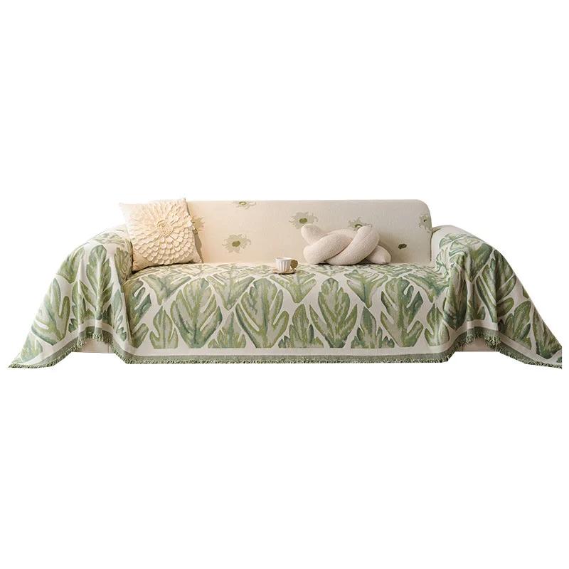 Waterproof Stretch Sofa Cover With Elastic Edges, Stylish Couch Cover For 3-Seater, Reversible Sofa Slipcover