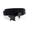 Belt PU Leather Rhinestone Zinc Zinc Alloy Star Buckle Belt Corset Belt Adjustable Waistband Women Waist Belt