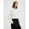 Lancy Commuter Style White Long-Sleeve Stand-Collar Shirt