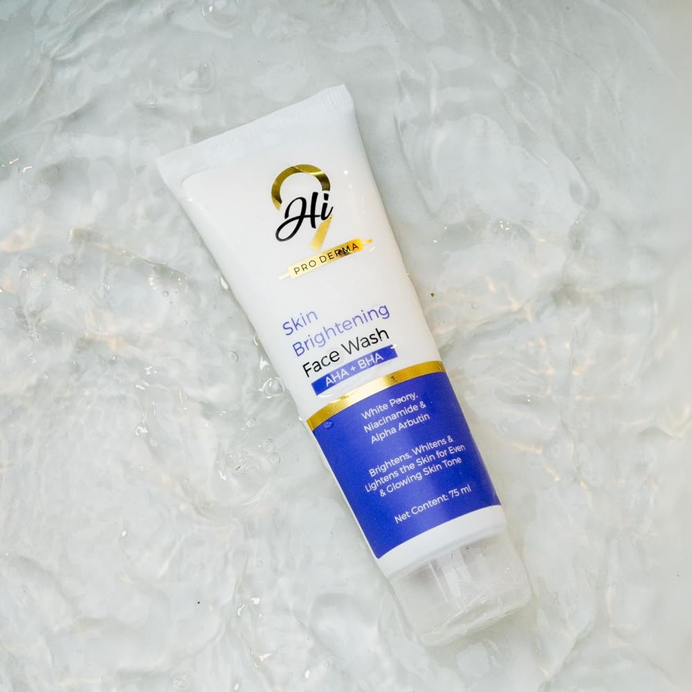 Hi9 Skin Brightening Face Wash | AHA BHA & Niacinamide Face Wash for Sensitive Skin & Uneven Skin Tone | Reduces Dark Spots & Dullness | ProDerma C