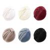 Turban Hat for Women, Sequined Crepe Fabric Headwrap, Ethnic Style Knotted Front Headwrap for All Face Shapes