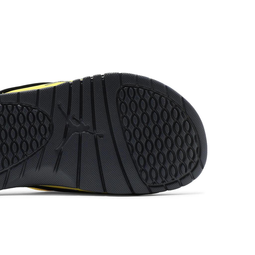 Air Jordan Hydro Slide 4 'Lightning' (Unisex) Tour Yellow / Dark Blue Grey / White / Black / White / White Slide Slippers DN4238 701