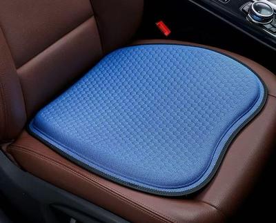 Car Seat Cushion Universal for All Seasons, Non-slip Ice Silk Honeycomb Gel, Breathable for Home and Office.