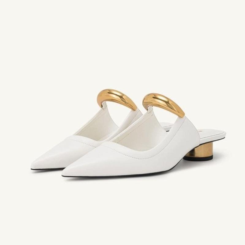 Fashion Fashion Retro Woman Shoes Summer New Pointed Heel Shoes Simple Versatile Women's Slippers Comfort Temperament Women's Sandals