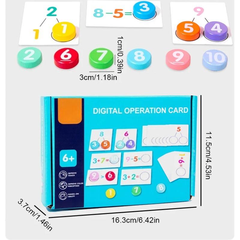 Children's math early education teaching , number cognition matching, mathematical operations learning, educational toys