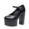 10cm 14cm Kleine Größe 32-43 Sexy Flache Dicke Klobige Plateau Schuhe Damen 2025 Frühling Block Hohe Absätze Schuhe Kleid Model Party