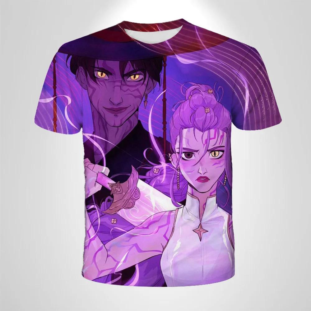 2025 Movie KPop Demon Hunters T-shirt Summer Short Sleeve Tee for Casual Loose Girl Boy Graphic Printed Tops