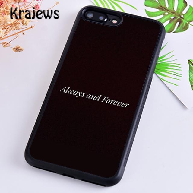 Krajews The Vampire Diaries Always And Forever Phone Case For iPhone 16 15 SE2020 14 6 7 8 Plus 11 12 13 Pro Max Coque Fundas