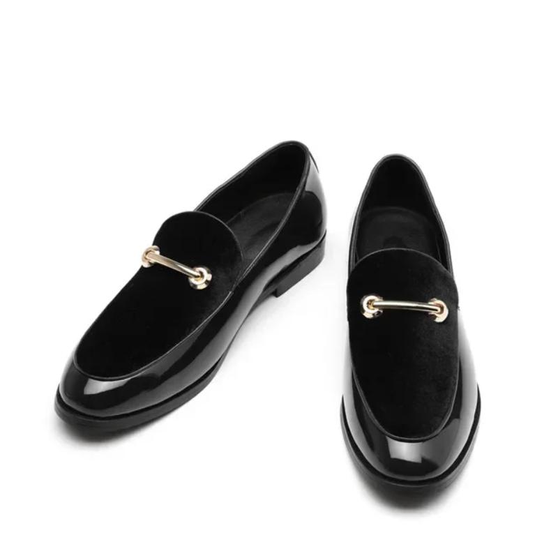 2024 Fashion Pointed Toe Dress Shoes Men Loafers Patent Leather Oxford Shoes for Men Formal Mariage Wedding Shoes Zapatos Hombre