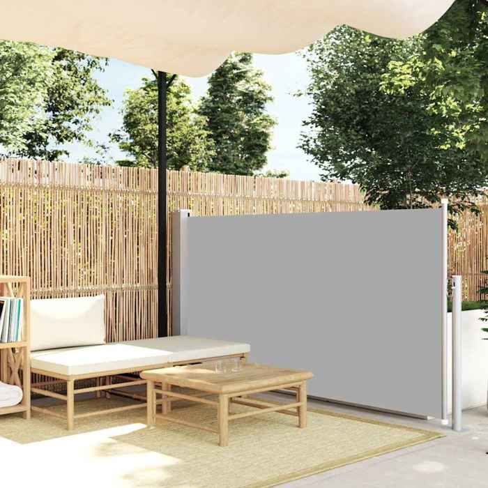 VidaXL Auvent Latéral Rétractable de Patio Store Latéral Brise-vue Abri Soleil Jardin Terrasse Balcon Exterieur Résistant 48392