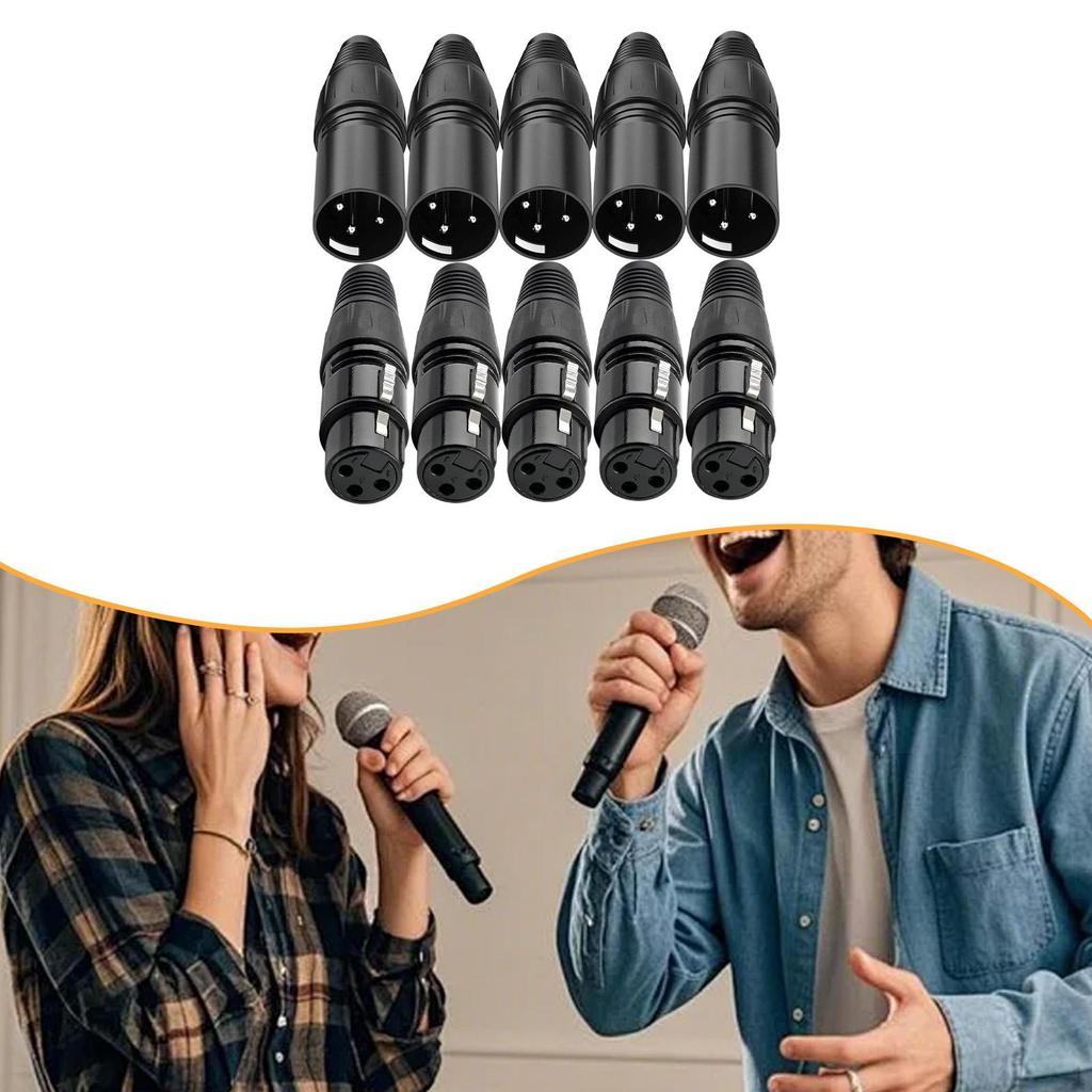 Mikrofonkabel Stecker Anschluss 3-Pin XLR Einfache Installation Ersatzteile Audio