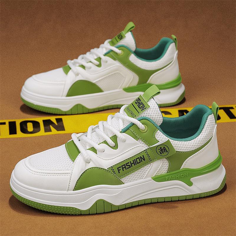 

Men s shoes summer breathable mesh personalized casual small white board shoes niche design student sports heightening moral training trendy shoes 44