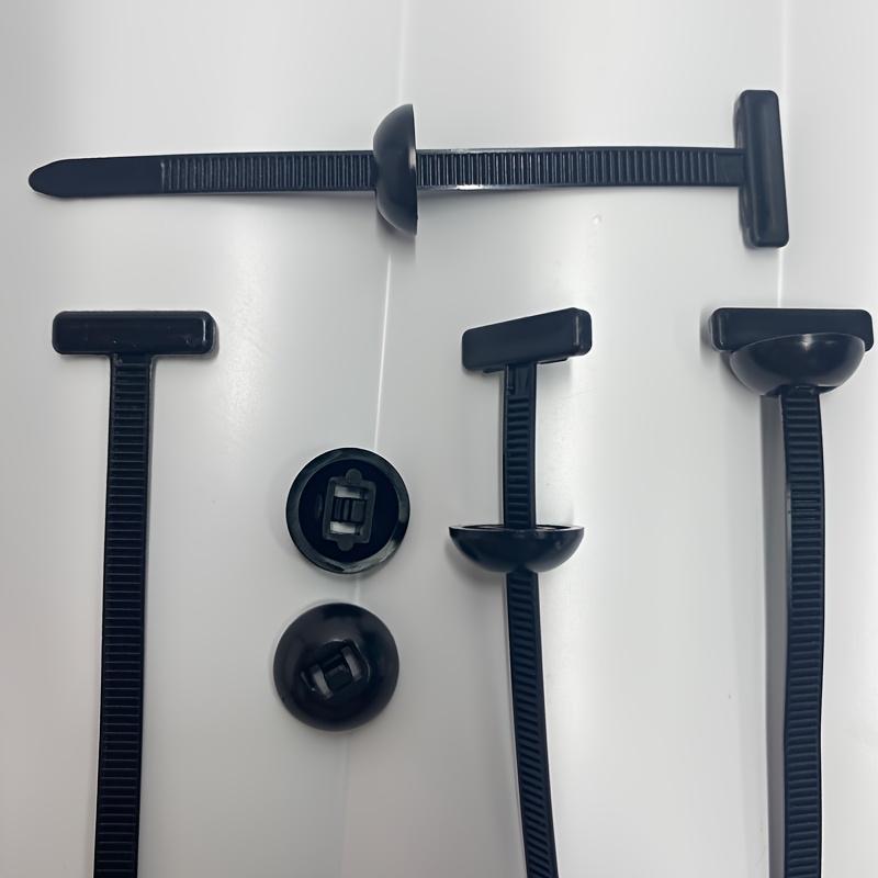 100pcs Self-Locking Nylon Cable Ties with Plastic Zipper Pulls - High-Strength UV-Resistant Fasteners for Car Repair, Home, Office & Outdoor Use