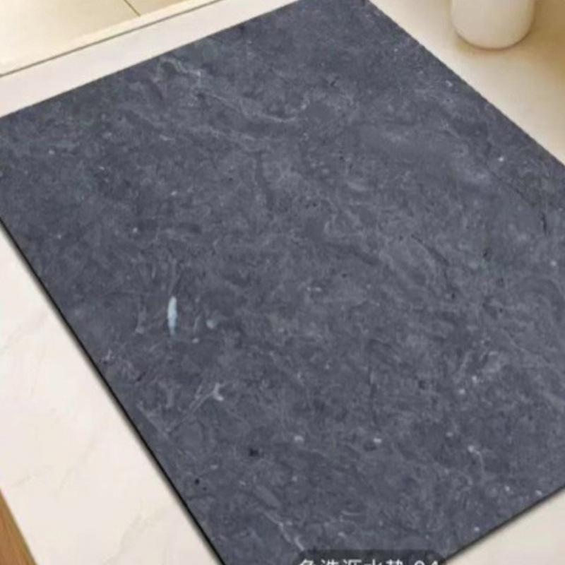 Marble Draining Mat: Diatomaceous Earth, Non-slip, Water Absorbent Kitchen & Dining Surface Mat