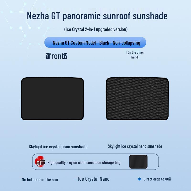 Hozon 23 NETA GT Sunroof Ice Crystal Heat Insulation Sunshade - Sun Protection & Privacy Hozon 23 NETA GT