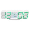 3D Digital Alarm Clock with Temperature Display Mute Snooze Function Brightness Adjustable 3D LED De