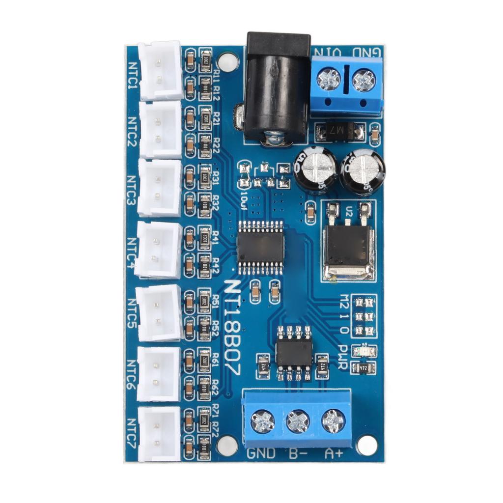 7 Channel RS485 NTC Temperature Measurement MODBUS RTU Paperless Recorder PLC NT18B07