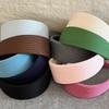 New Candy Color Extra Wide Headbands Fabric Covered Non-slip Hairbands Thick Head Hoop Women Girls