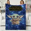 3D The Adorable Yoda Cute Movie Flannel Blanket Soft Throw Blanket Art for Home Decor Bedroom Bed Sofa Picnic Cover Kids Gifts