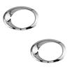 Chrome Bumper Fog Light Trim Ring Bezel LH & RH Side For 2013-2016 Ford Fusion