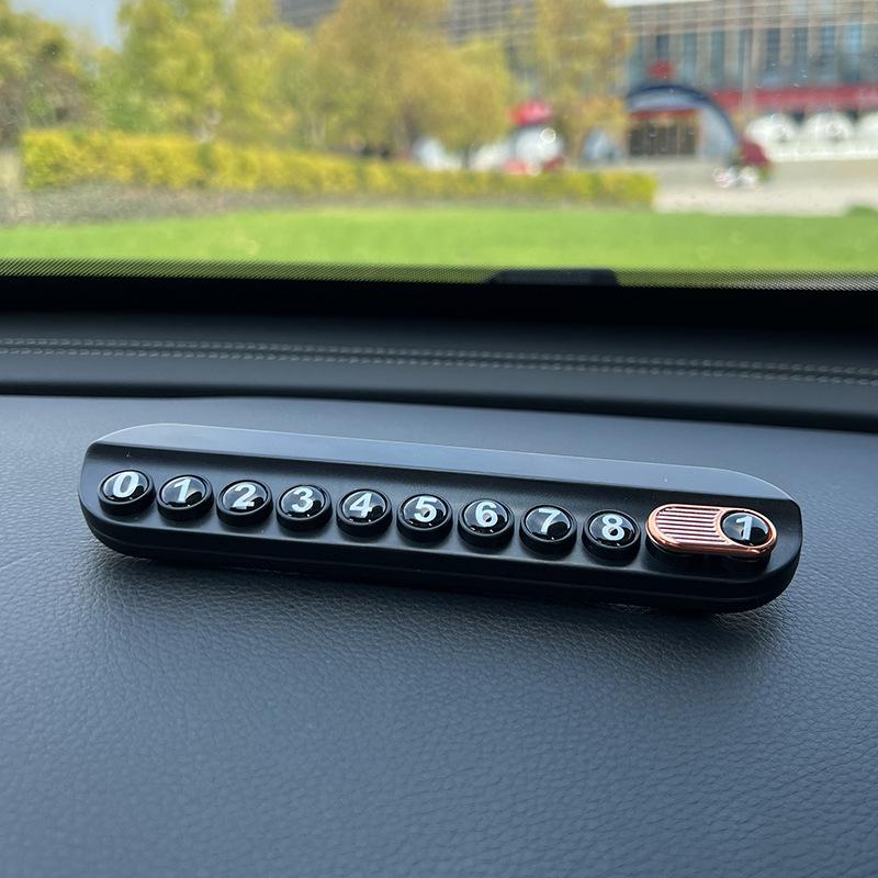 

Cartoon Aromatherapy Car Parking Number Plate with Phone Holder