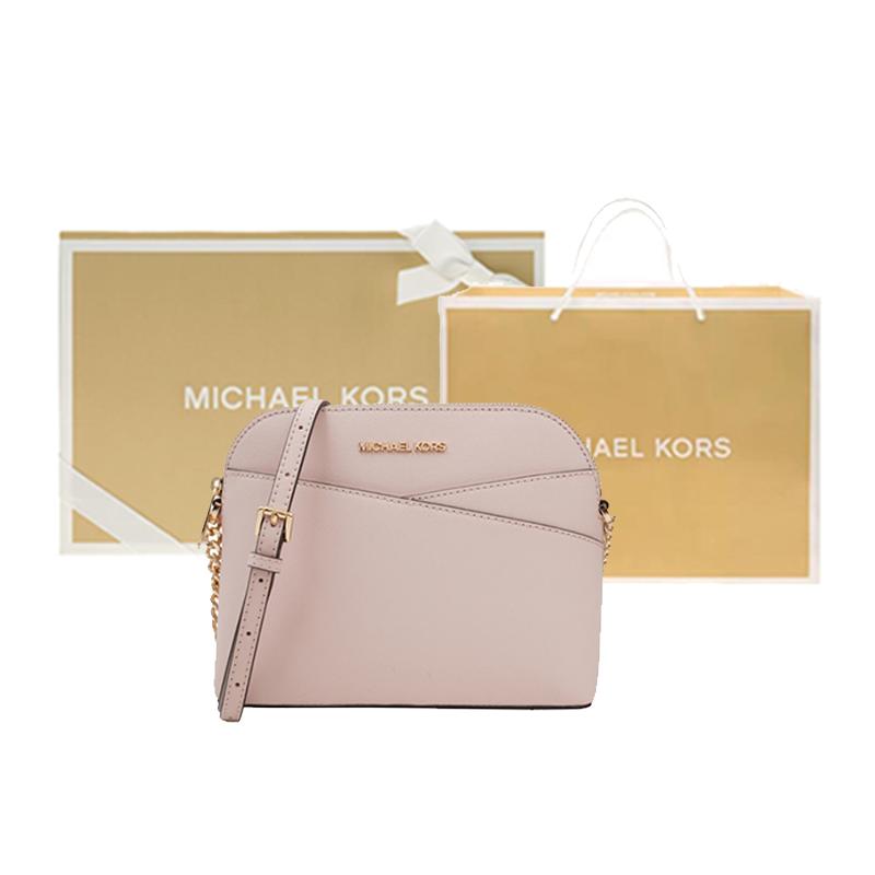 Michael Kors Mk Jet Set Travel Logo Chain Commuter Shell Bag Crossbody Shoulder Bag Women Bags Pink 35F1GTVC6T-POWDER-BLUSH
