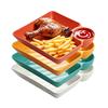 Snack Dipping Bowl, Plastic Snack Tray with Sauce Cups, Colorful