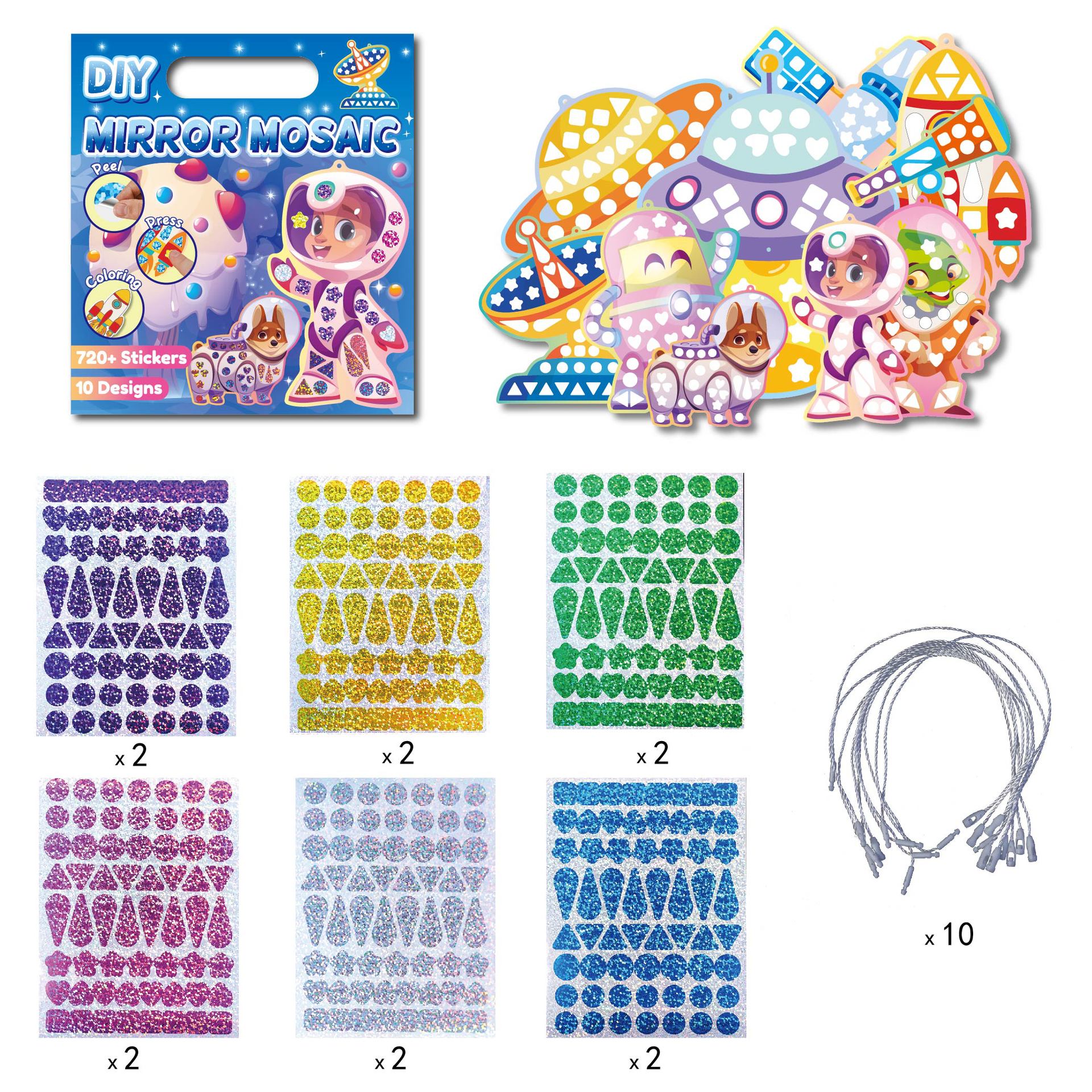 

Princess Mosaic Mermaid Art Set Diy Craft Kit Foil Stickers For Birthday Gift For Travel Gift Stickers Set Diy Decoration