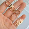 1PC Alphabet Luxury A-Z Fashionable Keychain Vintage Alloy Artistic Gold Hollow Butterfly Elegant