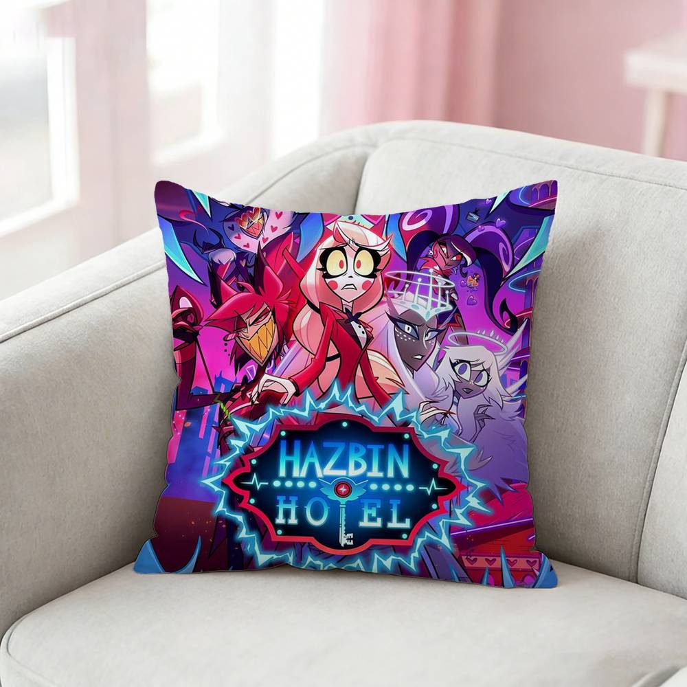 

Hazbin HHotel Pillow Case Cushion Cover Throw Pillow Case For Car Sofa 30x30cm