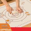 Non-Slip Food-Grade Silicone Kneading Mat and Rolling Pin Mat for Baking and Dining