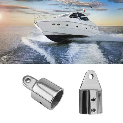 30/32mm Bimini Top Caps Tube Canopy Hardware Eye End Top Fitting Marine 316 Stainless Steel Boats Accessoires Durable
