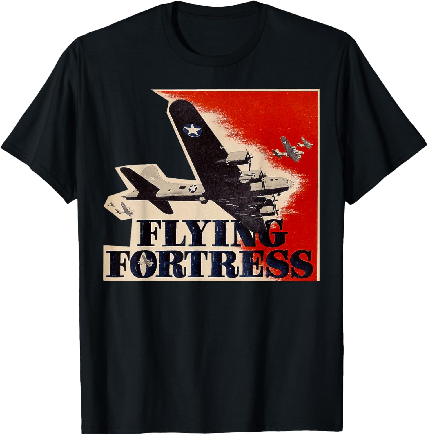 Vintage  USAF B17 Flying Fortress Bomber TShirt 100 Cotton ONeck Short Sleeve Summer Casual Mens Tshirt Streetwear S