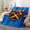 West Ham United Flannel Blanket, High quality Comfortable for All Seasons, Home Decor, Warmth and Comfort