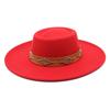 New Fedora Hats For Women 9.5cm Wide Brim Khaki Black Felted Dress Hat Panama Church Men Jazz Hat Sombreros De Mujer