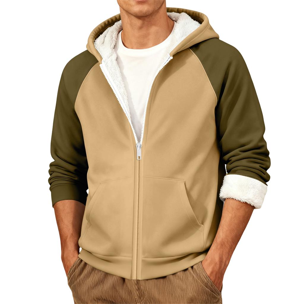 Ανδρικό Καθημερινό Ζεστό Μπουφάν με Κουκούλα